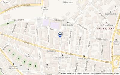 Mappa della zona: Via Apulia n. 11/E, 00183, Roma, Roma