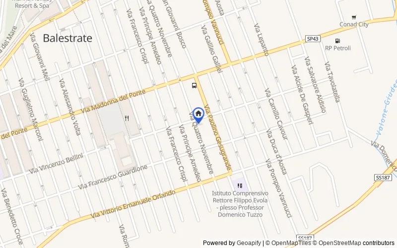 Mappa della zona: Via IV Novembre n. 81, 90041, Balestrate, Palermo