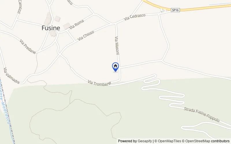 Mappa della zona: Via Masoni, 18, 23010 Fusine SO, Italia, Fusine, Sondrio