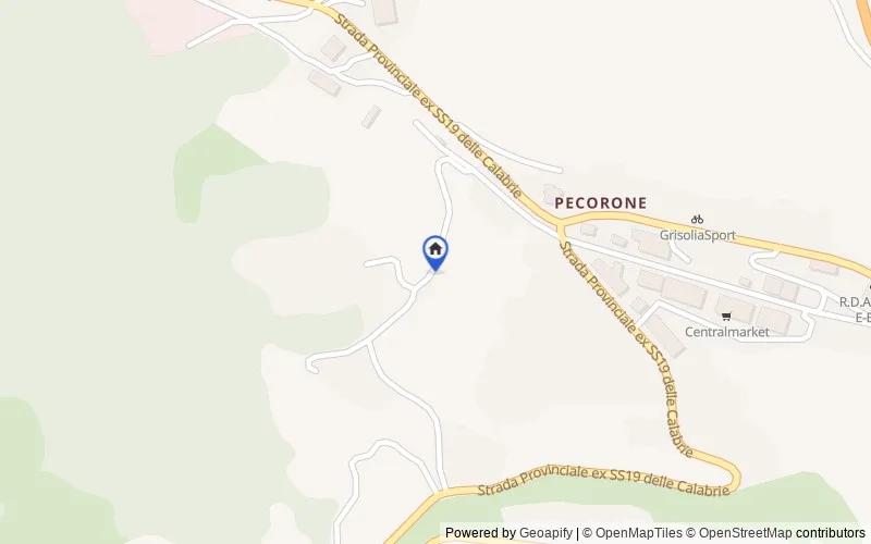 Mapa de la zona: Contrada Pecorone, 85044 Lauria PZ, Italia, Lauria, Potenza