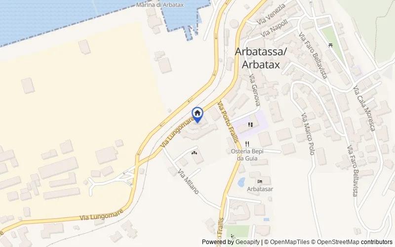 Karte der Umgebung: Via Lungomare, 46, 08048 Arbatax NU, Italia, Tortolì, Nuoro