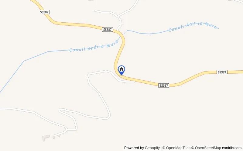 Mappa della zona: Località Su Spinaxiu - S.S. 387 del Gerrei, km. 36,450, 09010, Sant'Andrea Frius, Sud Sardegna