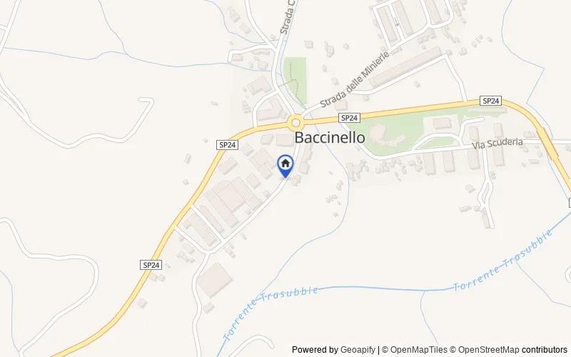 Mappa della zona: Str. delle Miniere, 58054 Baccinello GR, Italia, 58054, Scansano, Grosseto