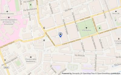 Mappa della zona: Via Sabotino, 6, 87100, Cosenza, Cosenza