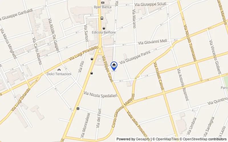 Mappa della zona: Piazza Biagio Andò, 7/8 9, 95014 Giarre CT, Italia, Giarre, Catania
