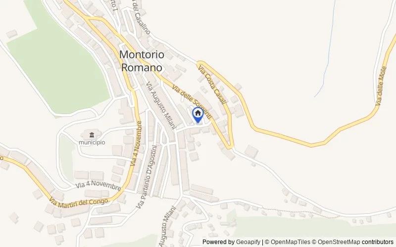 Mappa della zona: Via delle Sorgenti, 9, 00010 Montorio Romano RM, Italia, Montorio Romano, Roma