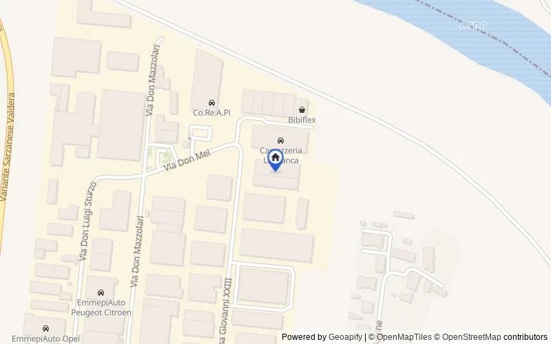 Mappa della zona: Via Papa Giovanni XXIII, 54, 56025 Pontedera PI, Italia, Pontedera, Pisa