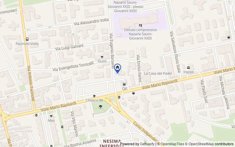 Karte der Umgebung: Via Eugenio Barsanti, 6, 95123 Catania CT, Italia, 95123, Catania, Catania
