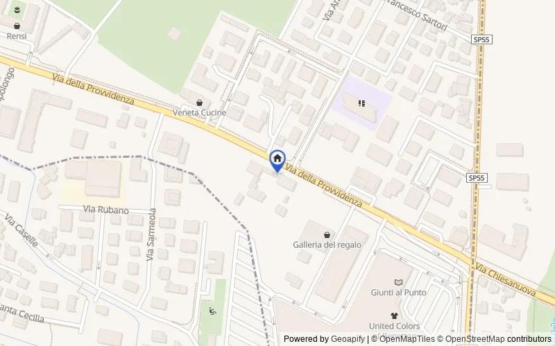 区域地图：Via della Provvidenza, 9, 35030 Sarmeola PD, Italia, 35030, Rubano, Padova