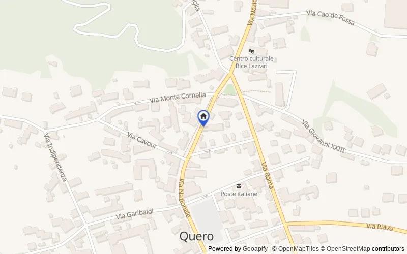 Map of the area: via Nazionale, 25/A, Setteville, Belluno