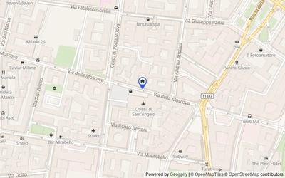 Mappa della zona: Via della Moscova, 18, 20121 Milano MI, Italia, 20121, Milano, Milano