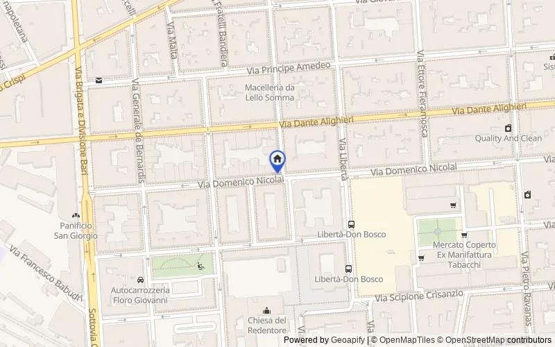 Map of the area: Via Nicolai, 399, Bari, Bari