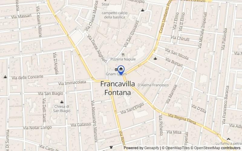 区域地图：località Clemente, 72021, Francavilla Fontana, Brindisi