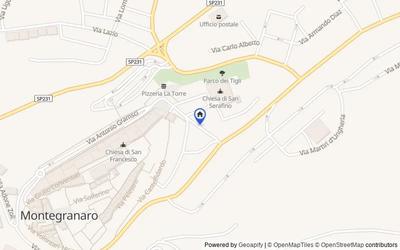 Mappa della zona: Via Trieste, 63812 Montegranaro FM, Italia, 63812, Montegranaro, Fermo