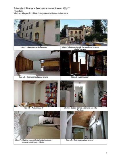 Unità immobiliare sviluppata su tre piani fuori terra con destinazione turistico ricettiva costituita al piano terreno da due autorimesse, n. 2 locali adibiti a cantine e un locale tecnico a comune, un bagno posto tra le due cantine composto da lavello e wc e al primo e secondo piano da un’area ricettizia composta al piano primo da 3 camere doppie con bagno privato di cui una suite oltre disimpegni, scala e uscite verso il giardino tergale. Il secondo piano si sviluppa nello stesso modo.