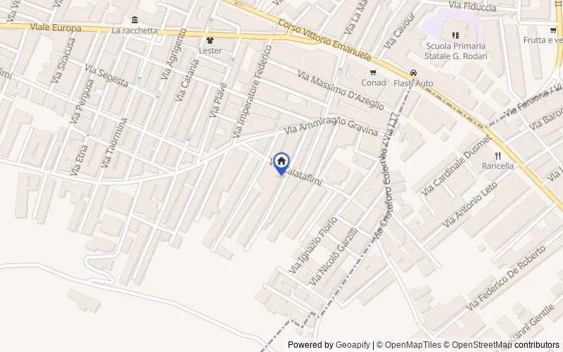 Mappa della zona: Via Vittorio Veneto, 5, 90039 Villabate PA, Italia, Villabate, Palermo