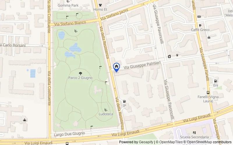 Map of the area: Via della Resistenza, 172/174, Bari, Bari