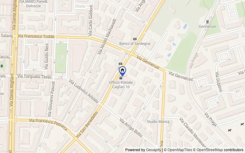 Mappa della zona: Via S. Benedetto, 57, 09129 Cagliari CA, Italia, 09129, Cagliari, Cagliari