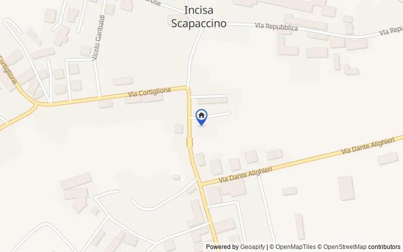 Carte du secteur : Via Martiri della Libertà, 9, 14045 Incisa Scapaccino AT, Italia, 14045, Incisa Scapaccino, Asti