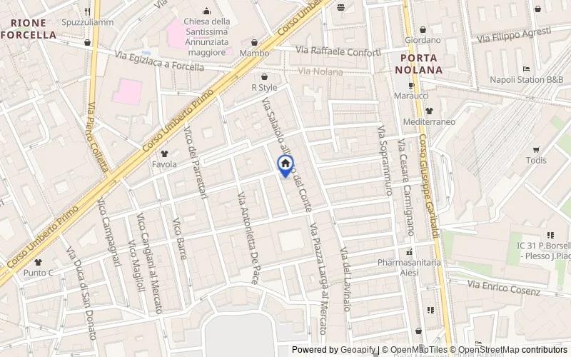 Mapa de la zona: Via Bartolomeo Chioccarelli, 74, 80142 Napoli NA, Italia, 80142, Napoli, Napoli