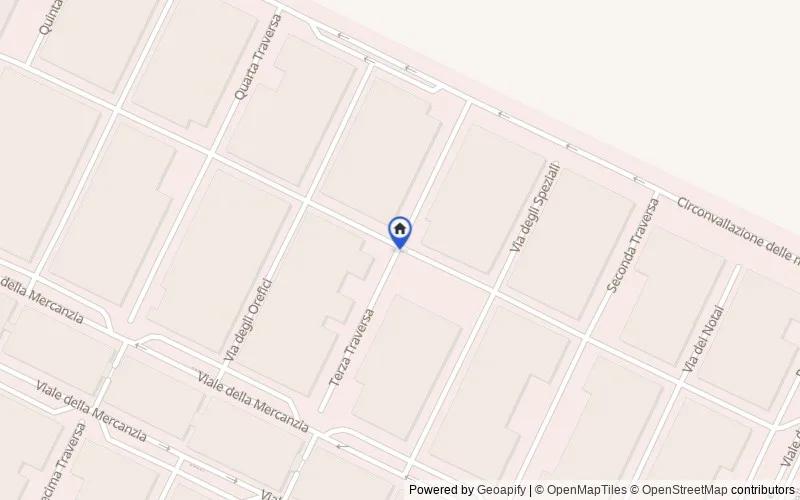 Mappa della zona: Piattaforma europea di distribuzione commerciale Centergross, 40050, Argelato, Bologna