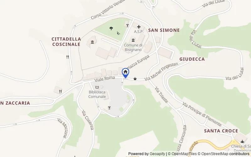 Mapa de la zona: Contrada Imperatore, Zona Industriale ASI, 87043, Bisignano, Cosenza