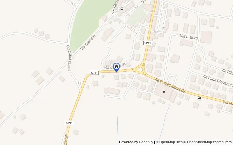 Mappa della zona: Via V. Veneto, 95, 60010 Barbara AN, Italia, Barbara, Ancona