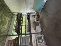 in blocco materiali edili, scaffalature, residui di...