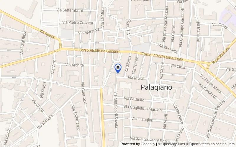 Map of the area: Via Mafalda, 15, 74019 Palagiano TA, Italia, Palagiano, Taranto