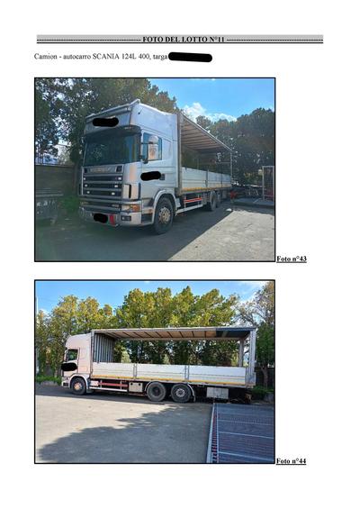 AUTOCARRO Scania 124L 400 (lotto n.11 perizia n.1)