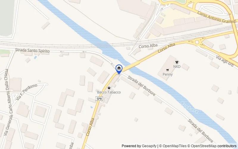 Mappa della zona: Corso Alba, 46, 14100 Asti AT, Italia, Asti, Asti