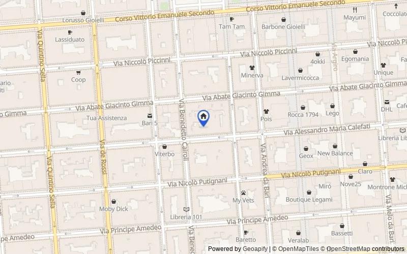Map of the area: Via Alessandro Maria Calefati, 93/97, 70122 Bari BA, Italia, Bari, Bari