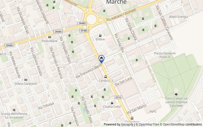 Mappa della zona: Via Berni, 62012 Civitanova Marche MC, Italia, 62012, Civitanova Marche, Macerata