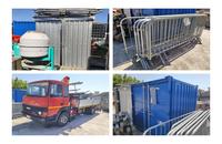 AUTOCARRO IVECO CON GRU E CASSONE, CONTAINER MARITTIMO,...