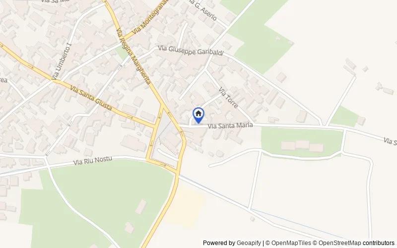 Carte du secteur : Via Santa Maria, 4, 09068 Uta CA, Italia, 09068, Uta, Cagliari