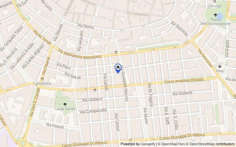 Carte du secteur : via Giuseppe Mazzini, 37-39, 71016, San Severo, Foggia