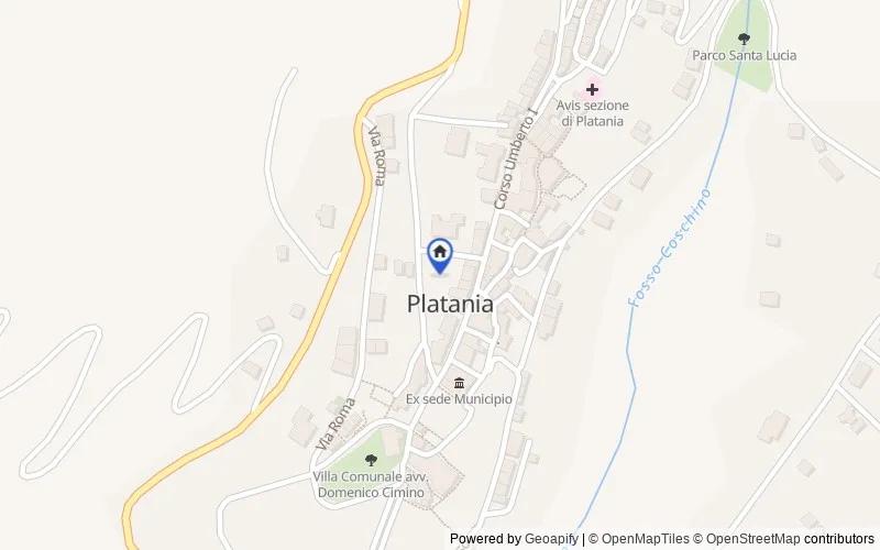 Mappa della zona: Località Rito, 88040, Platania, Catanzaro