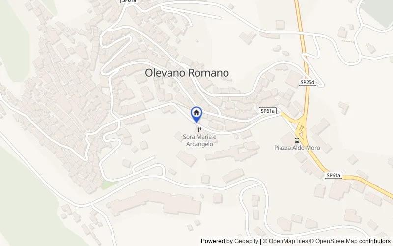 Map of the area: Via Roma, 00035 Olevano Romano RM, Italia Località Torricelli, 00035, Olevano Romano, Roma