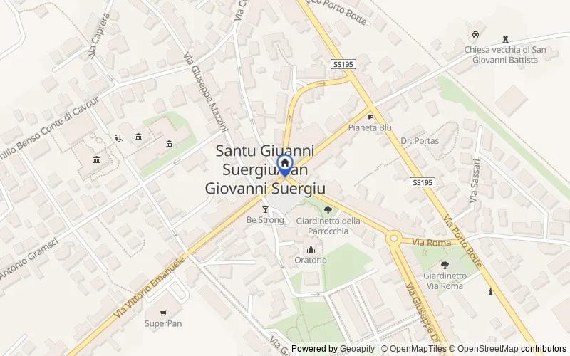 Carte du secteur : 09010 San Giovanni Suergiu SU, Italia, 09010, San Giovanni Suergiu, Sud Sardegna