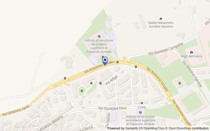Mappa della zona: Via Antonino Uccello, 6, 96010 Palazzolo Acreide SR, Italia, 96018, Palazzolo Acreide, Siracusa