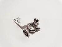 (Lotto n.1871) una chiusura per collana in oro bianco 18...