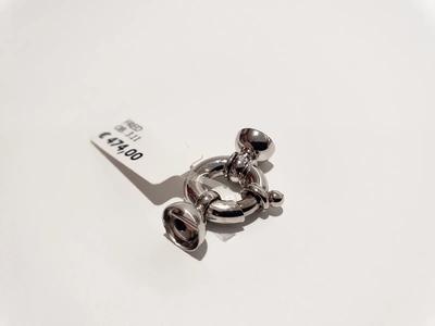 (Lotto n.1871) una chiusura per collana in oro bianco 18 kt gr. 3,11