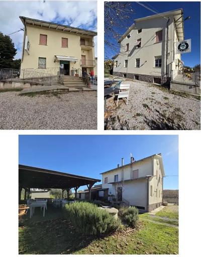 Quota di 1/1 (di piena proprietà) di porzione di fabbricato, costituita da unità immobiliare ad uso commerciale (osteria/bar), della superficie commerciale di 120 mq, sito in Comune di Cortona (Ar), loc. Case Sparse Sorbello n°27. Identificazione catastale: • foglio 134, particella 65 (catasto fabbricati), sub.7, categoria C/1, classe 4, consistenza 97 mq, rendita catastale € 1.497,88, piano terra). • foglio 134, particella 65, sub. 8, bene comune non censibile – resede esterno comune a tutti i subalterni.