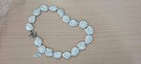 - FILO DI PERLE BAROCCHE PIATTE  CON CHIUSURA IN...