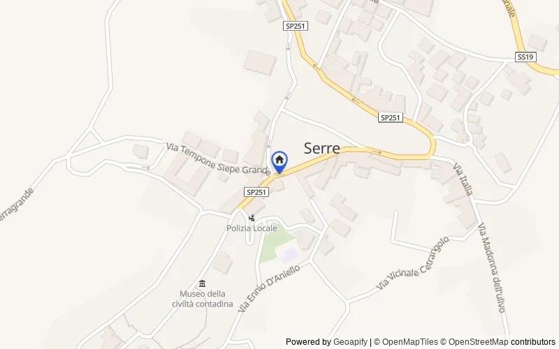 Mappa della zona: Vicolo Primo Garibaldi n. 13, Serre, Salerno