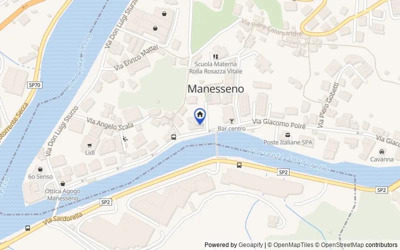 Map of the area: VIA G. POIRE', 83 INT. 24, 16010, Sant'Olcese, Genova