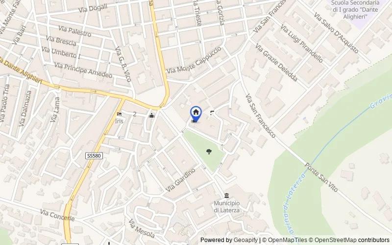 区域地图：Piazza Vittorio Emanuele, 71, 74014 Laterza TA, Italia, Laterza, Taranto