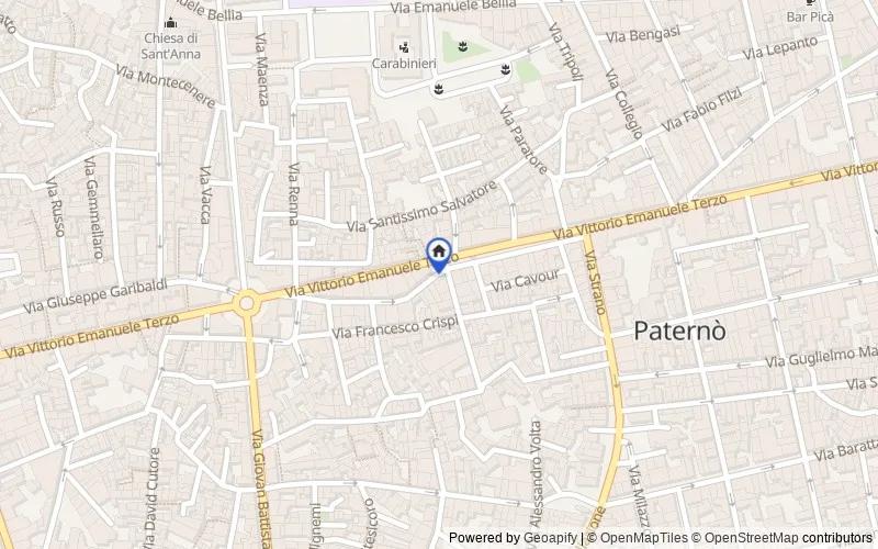 Mappa della zona: Via Giuseppe Alfano, 68, 95047, Paternò, Catania