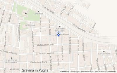 Mappa della zona: Via Carlo Rosselli, 44, 70024, Gravina in Puglia, Bari