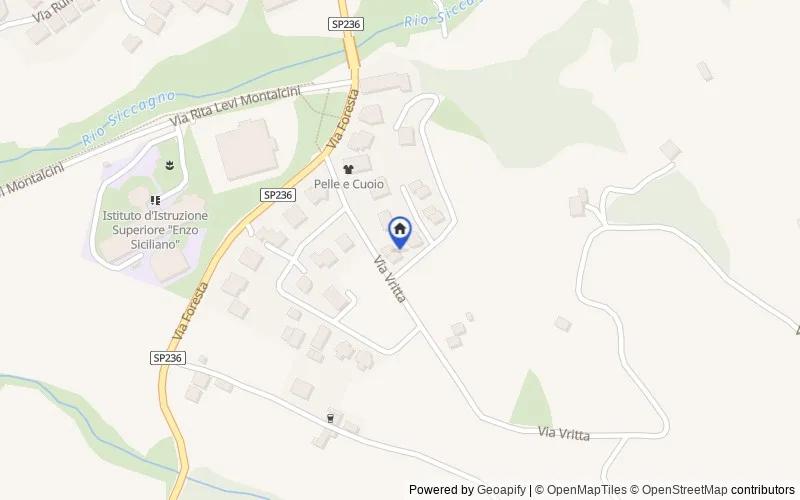 Karte der Umgebung: via Vritta, 13, 87043, Bisignano, Cosenza